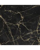 Tapis vinyle carré Marble noir/doré - 100x100 cm