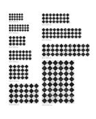 Tapis Gadir noir/blanc - 66x180 cm