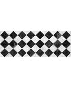 Tapis Gadir noir/blanc - 66x180 cm