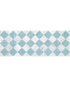 Tapis vinyle Gadir turquoise - 66x180 cm