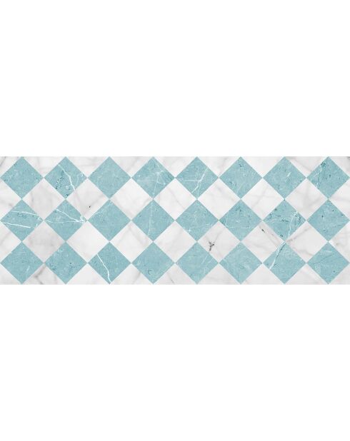 Tapis vinyle Gadir turquoise - 66x180 cm