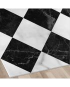 Tapis vinyle Gadir noir/blanc - 100x133 cm