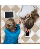 Tapis Gadir sépia - 100x133 cm