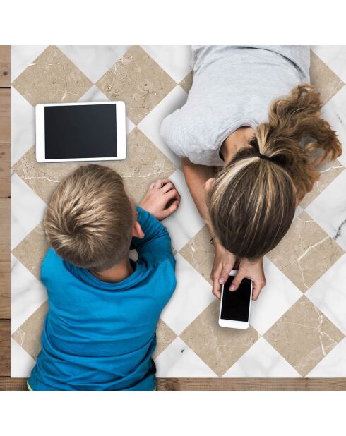 Tapis Gadir sépia - 100x133 cm