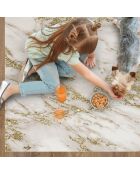 Tapis vinyle Marble marbré/doré - 100x133 cm