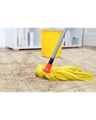 Tapis vinyle carré Old map beige - 120x120 cm