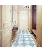 Tapis vinyle Gadir turquoise - 66x250 cm