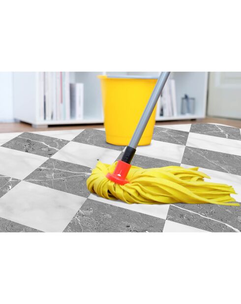 Gadir grauer Vinylteppich - 66x250 cm