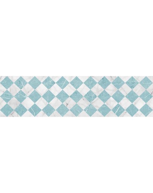 Tapis vinyle Gadir turquoise - 80x300 cm