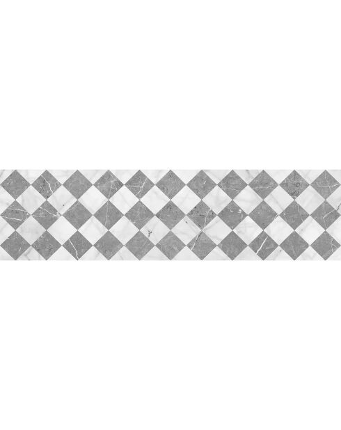 Tapis vinyle Gadir gris - 80x300 cm