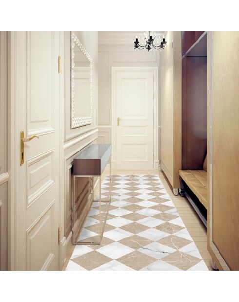 Tapis vinyle Gadir sépia - 80x300 cm