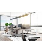 Tapis vinyle Marmol Infinity noir/gris/blanc - 133x200 cm
