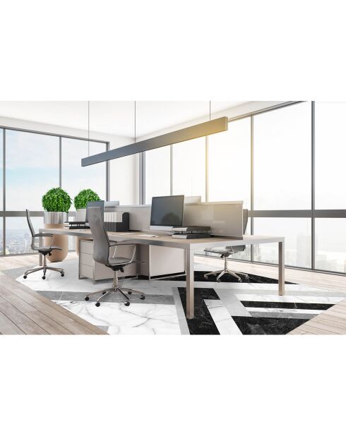 Tapis vinyle Marmol Infinity noir/gris/blanc - 133x200 cm