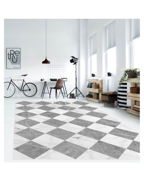 Gadir grauer Vinylteppich - 133x200 cm