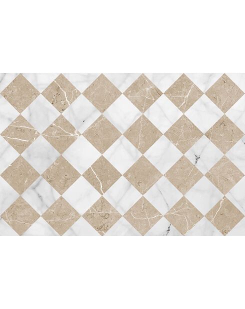 Tapis vinyle Gadir sépia - 133x200 cm