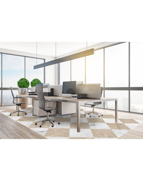 Tapis vinyle Gadir sépia - 133x200 cm