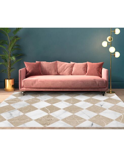 Tapis vinyle Gadir sépia - 200x266 cm