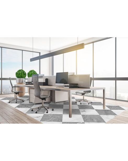 Tapis vinyle Gadir gris - 200x266 cm