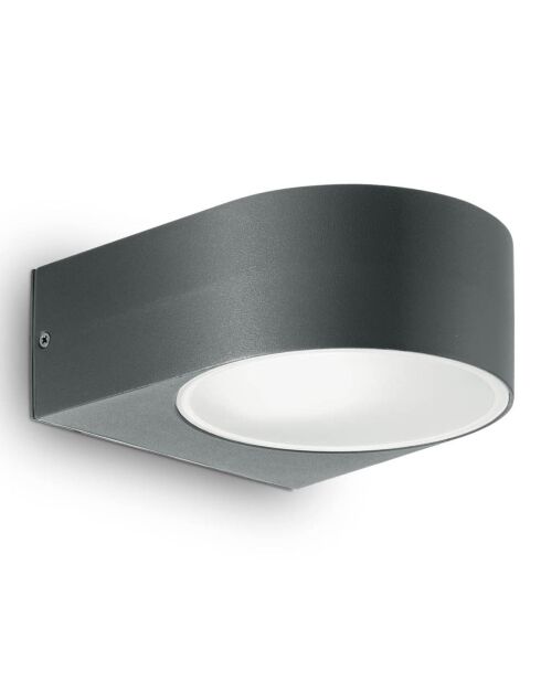 Applique d'extérieur grise - 14x7x19 cm