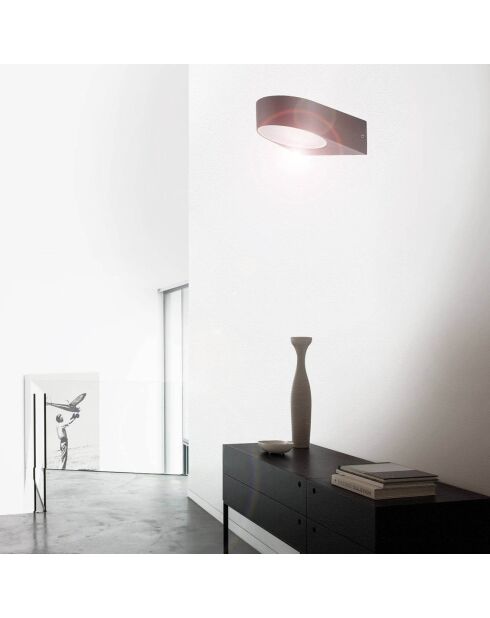 Applique d'extérieur grise - 14x7x19 cm