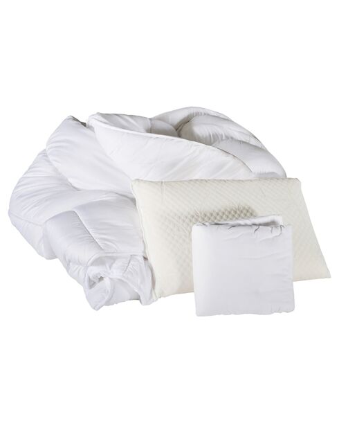 Pack prêt-à-dormir 5 pièces Divin gris/blanc - 90x190 cm