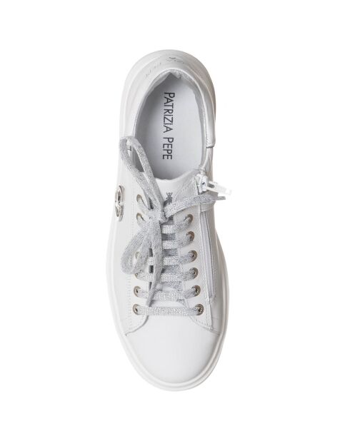 Baskets en Cuir Prisilia blanches
