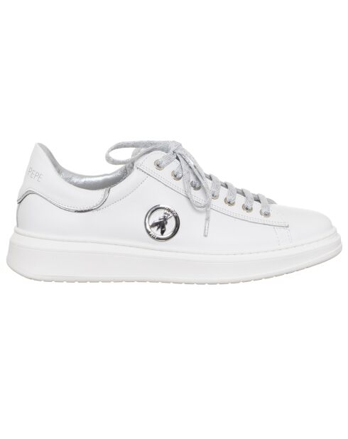 Baskets en Cuir Prisilia blanches