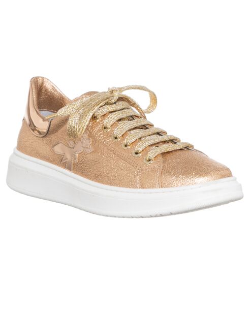 Baskets Lora rose doré