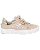 Sneakers en Cuir Serafina beiges