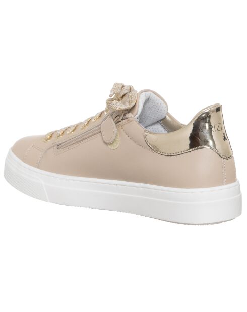Sneakers en Cuir Serafina beiges