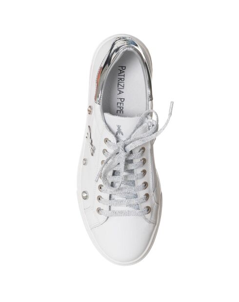 Baskets en Cuir Serafina blanches