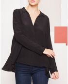Blouse 100% Soie Silky noire