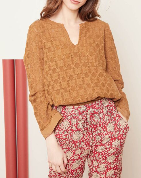 Túnica Yuka avellana