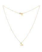 Collier Lylo Etoile de Mer en laiton doré & Perle