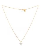 Collier Charm Etoile en laiton doré & Nacre