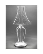 Lampe de chevet Grand format transparente - 28x28x29 cm