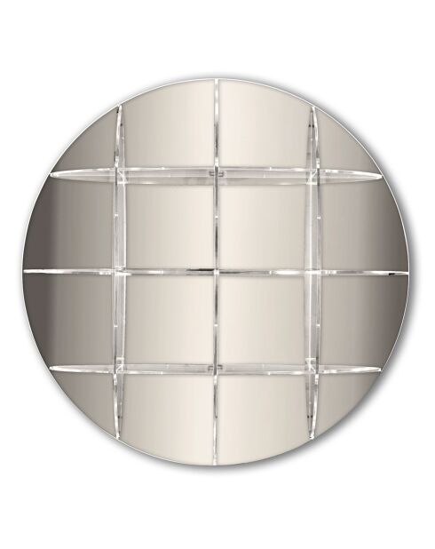 Bibliothèque/Etagère murale Joe argentée - 100x30x100 cm