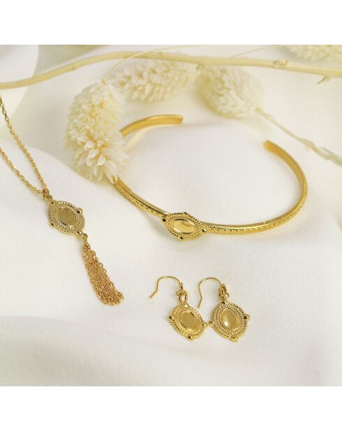 Boucles d'oreilles Charlotte Pure en laiton doré