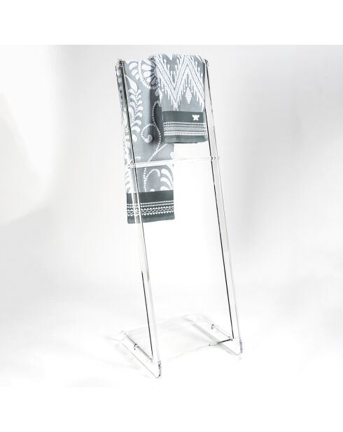 Porte-serviettes transparent - 33x31x102 cm