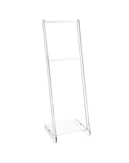 Porte-serviettes transparent - 33x31x102 cm