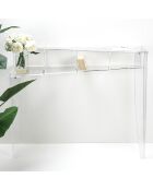 Console/Bureau  transparent - 100x30x100 cm