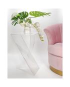 Table basse transparente - 41x30x66 cm
