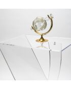 Table basse transparente - 41x30x66 cm