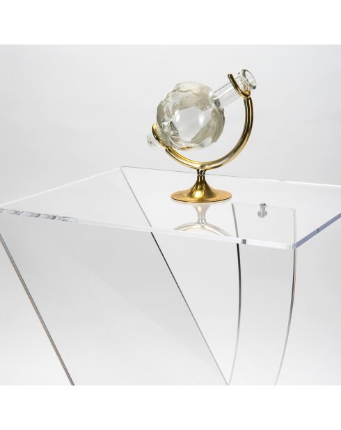 Table basse transparente - 41x30x66 cm