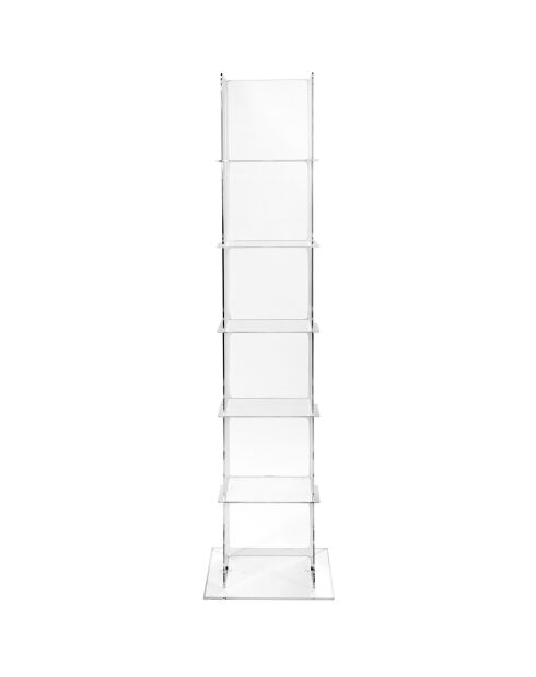 Etagère Babel  transparent - 35x30x152 cm