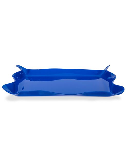 Plateau Drappeggi bleu - 55x32x5 cm