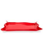 Plateau Drappeggi rouge - 55x32x5 cm