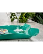 Plateau Drappeggi vert fonçé - 41x31x5 cm