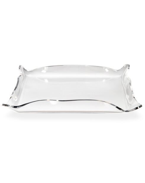 Plateau Vide poche  transparent - 20x15x3.5 cm