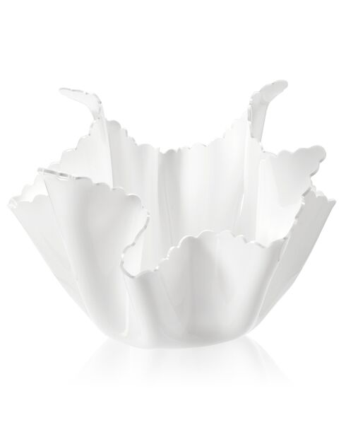 Vase Drappeggi Fin  blanc - 45x45x29 cm